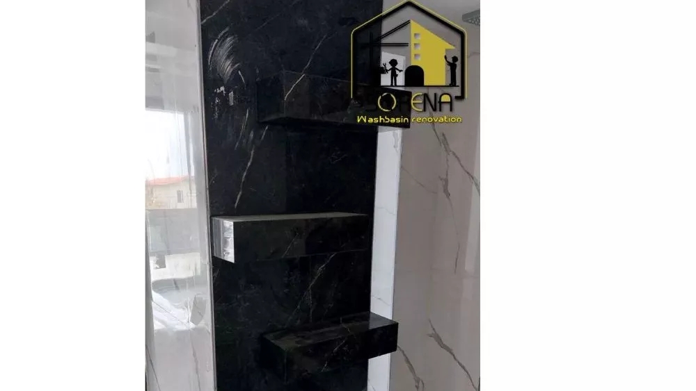 اجرای روشویی سرامیکی