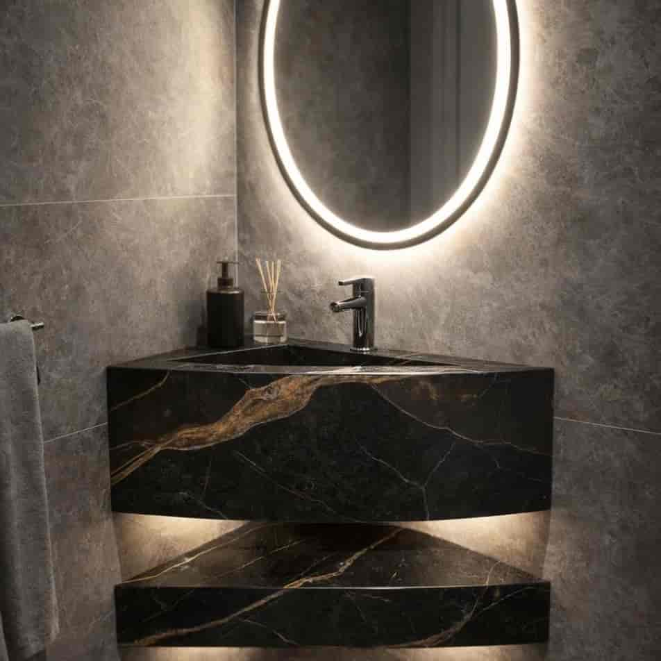 Enzo S444 model seramik lavabo