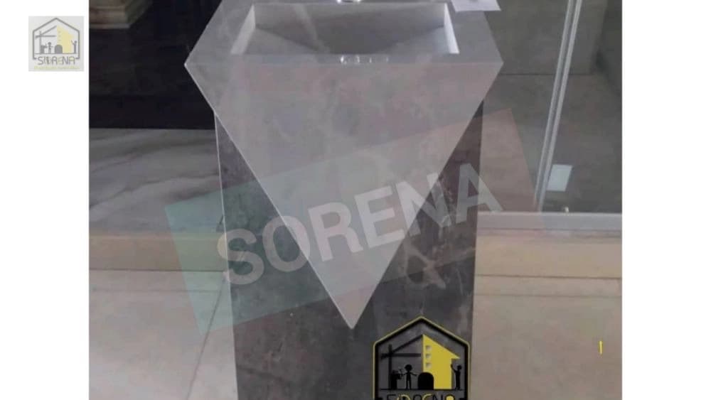 روشویی تمام سرامیک طرح الماس